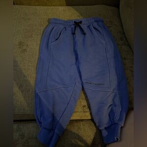 Zara Kids Joggers in Blue with Black Drawstring